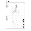 Стул SIGNAL FOX tap. 66 бежевый/дуб